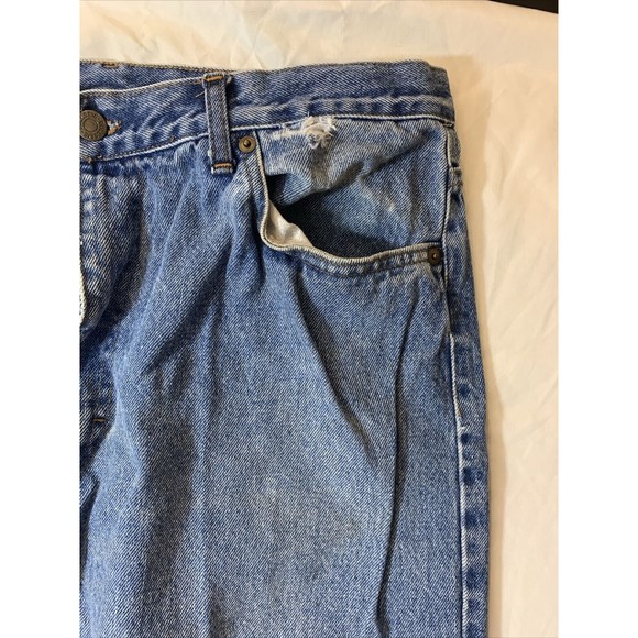 Classic Jeanswear Bulls Eye Men's Carpenter Jeans Blue Denim Size 38 5-Pockets - Picture 7 of 12